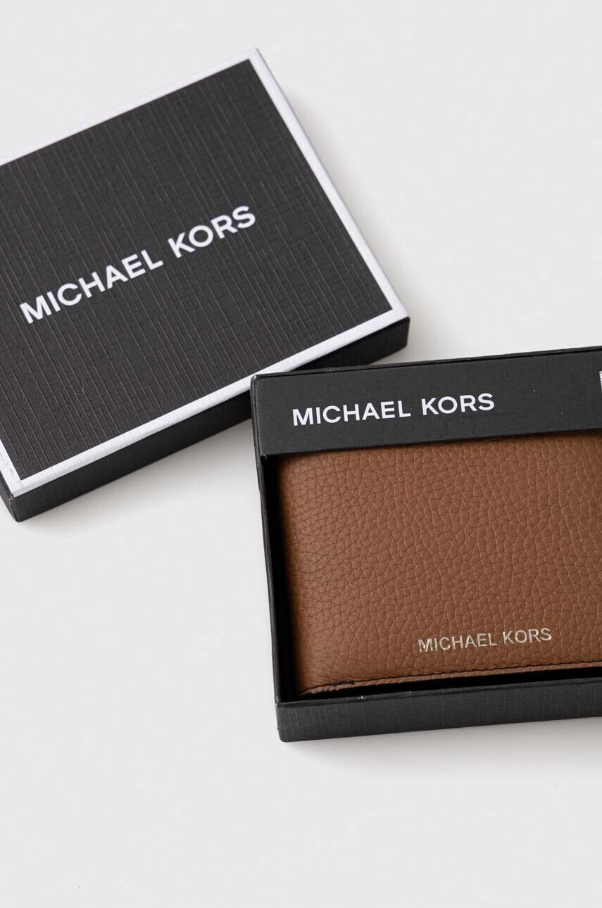 Michael Kors Кожен портфейл с метално лого - Pepit.bg