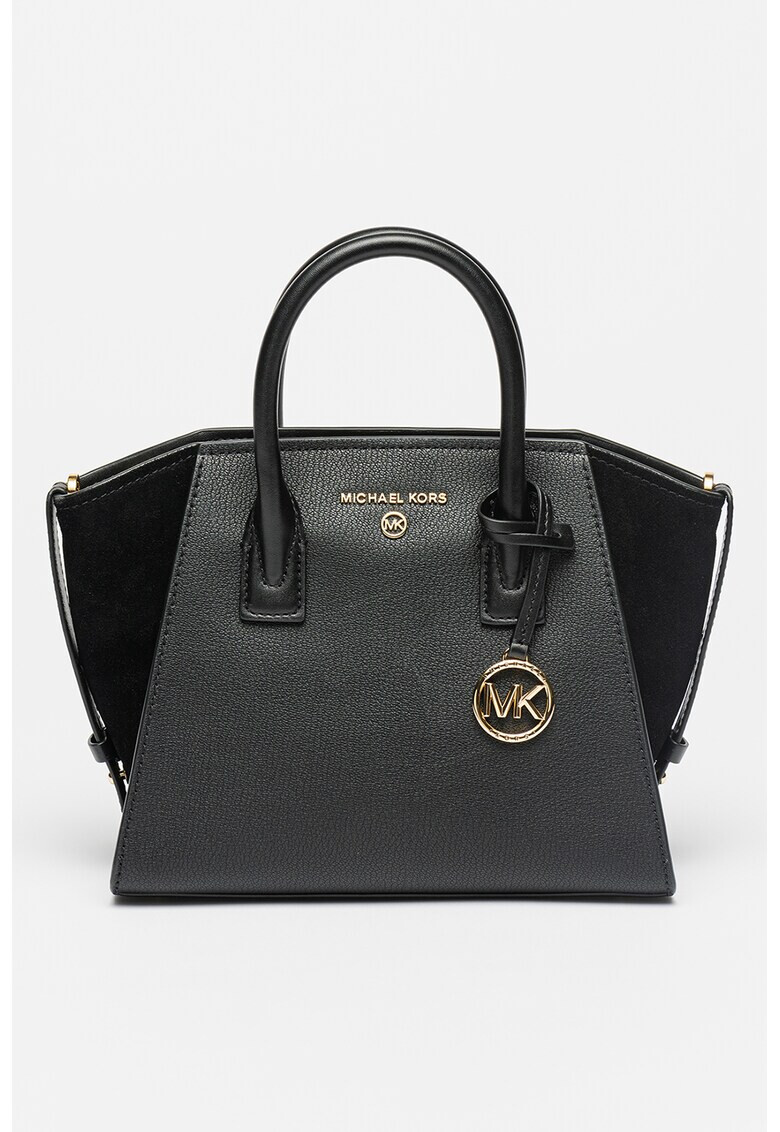 Michael Kors Кожена чанта Avril с лого - Pepit.bg