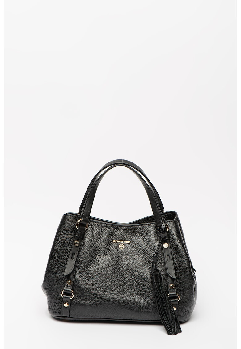 Michael Kors Кожена чанта Carrie с релеф - Pepit.bg