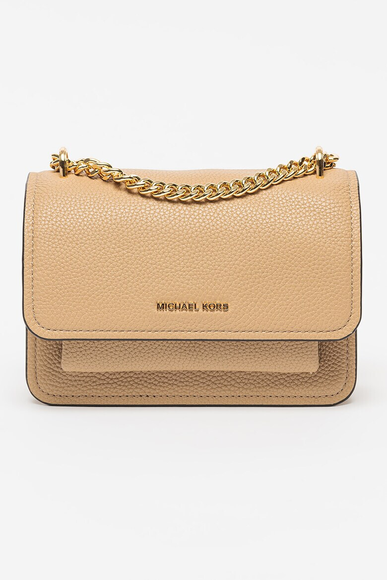 Michael Kors Кожена чанта през рамо Claire с релеф - Pepit.bg