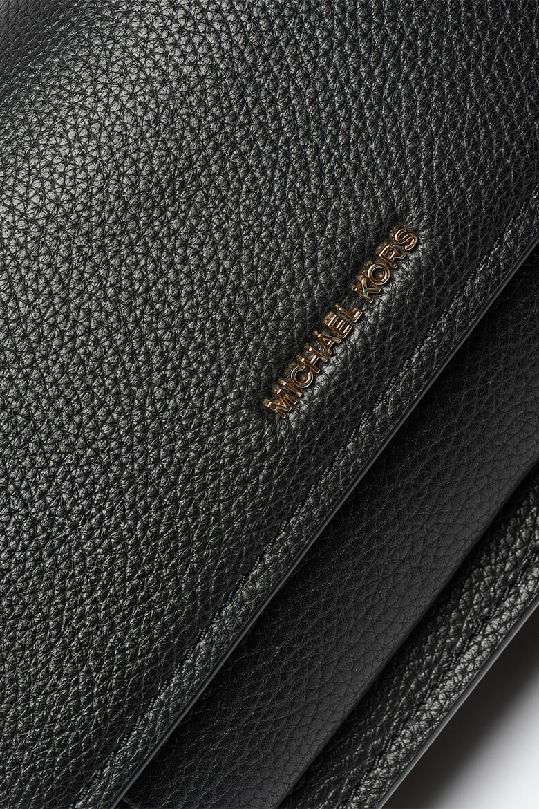 Michael Kors Кожена чанта Claire за рамо - Черен - Pepit.bg