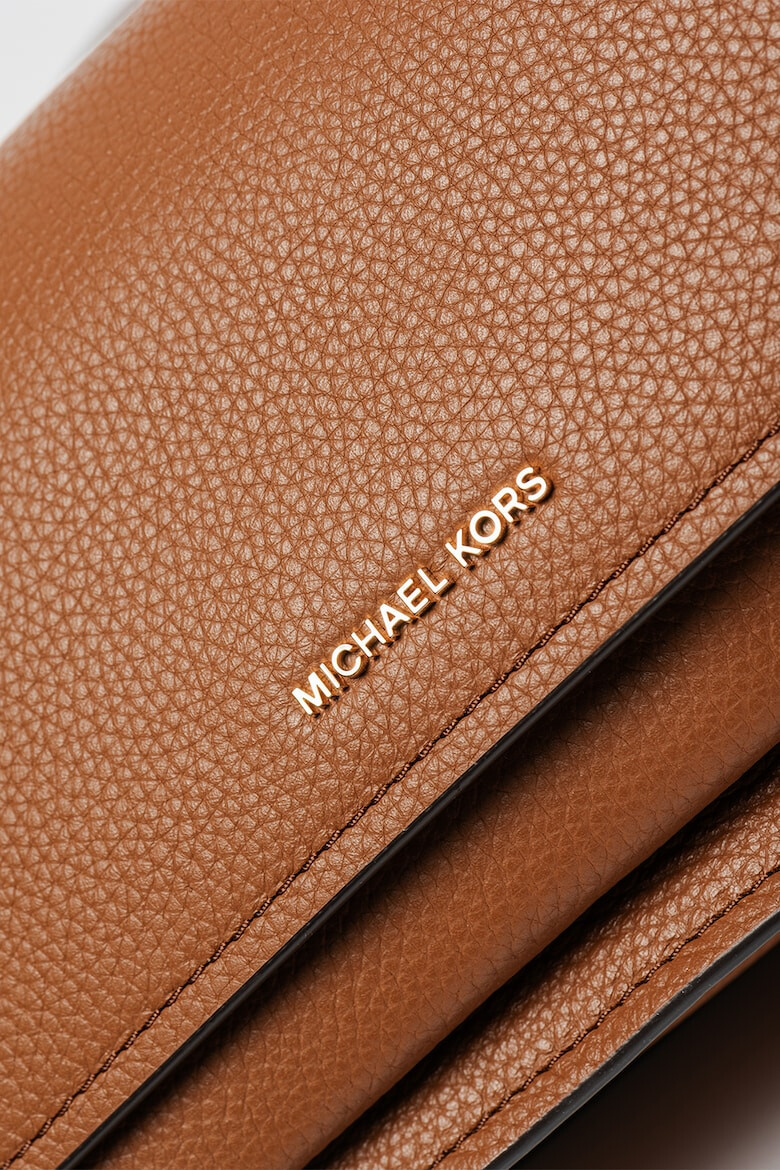 Michael Kors Кожена чанта Claire за рамо - Кафяв - Pepit.bg