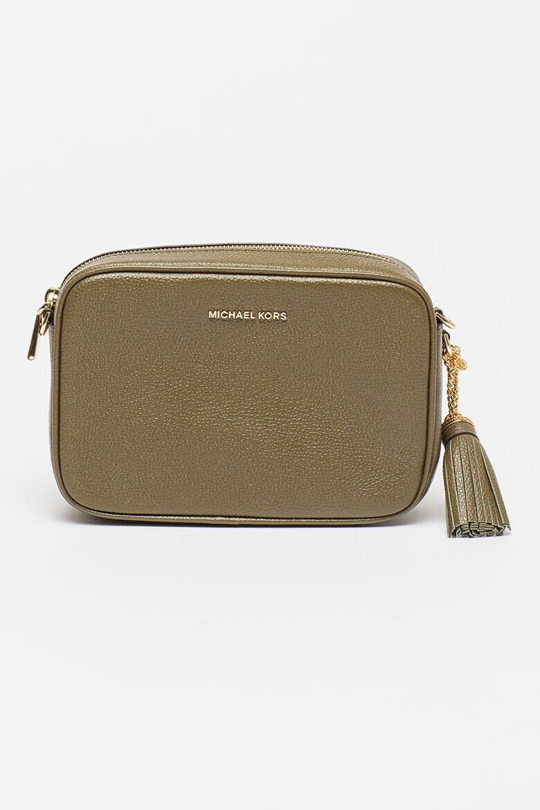 Michael Kors Кожена чанта Ginny с пискюл - Pepit.bg
