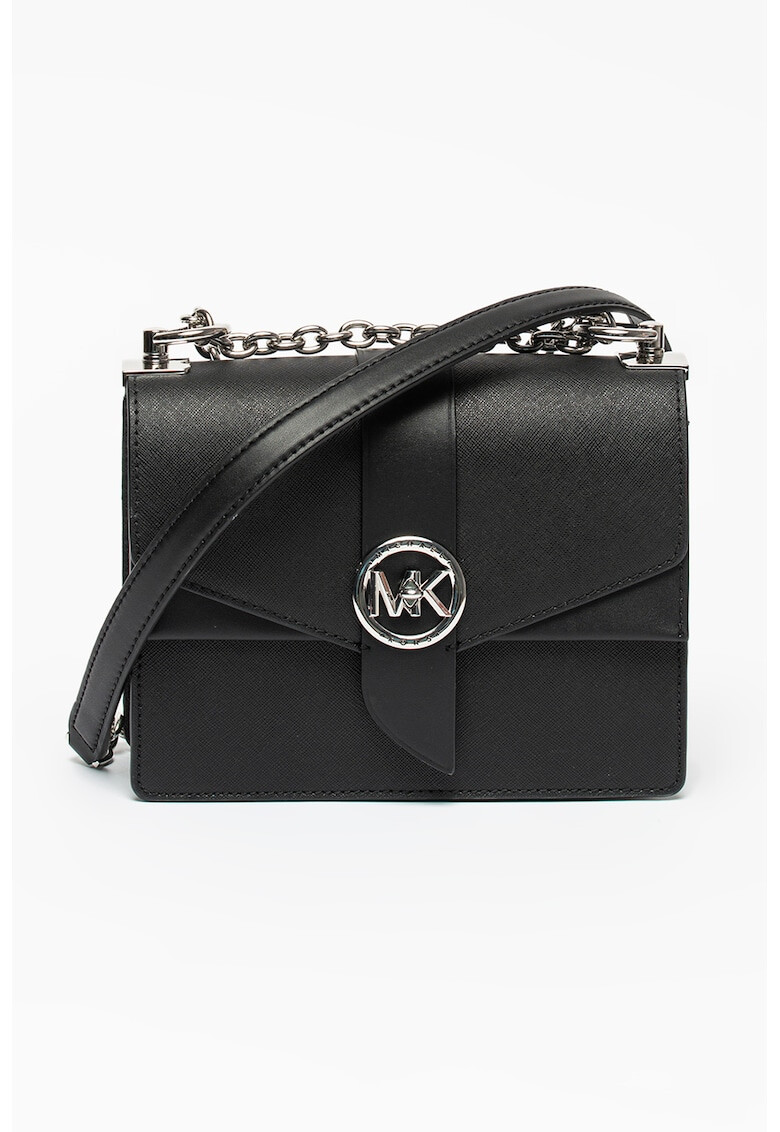 Michael Kors Кожена чанта за рамо Greenwich с лого - Pepit.bg