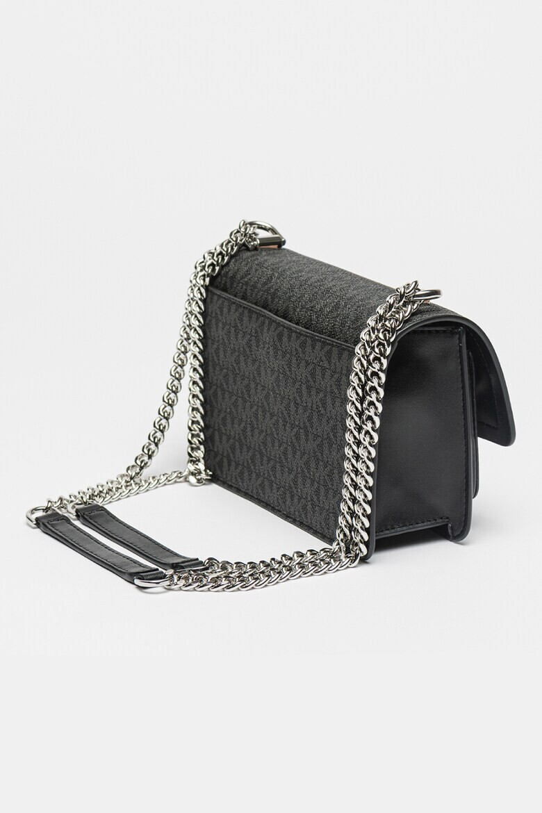 Michael Kors Кожена чанта Heather с десен с монограм - Pepit.bg