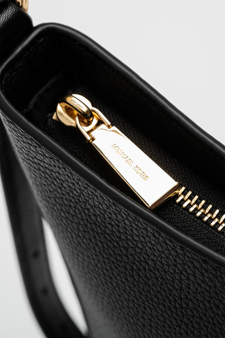 Michael Kors Кожена чанта през рамо Kensington - Черен - Pepit.bg
