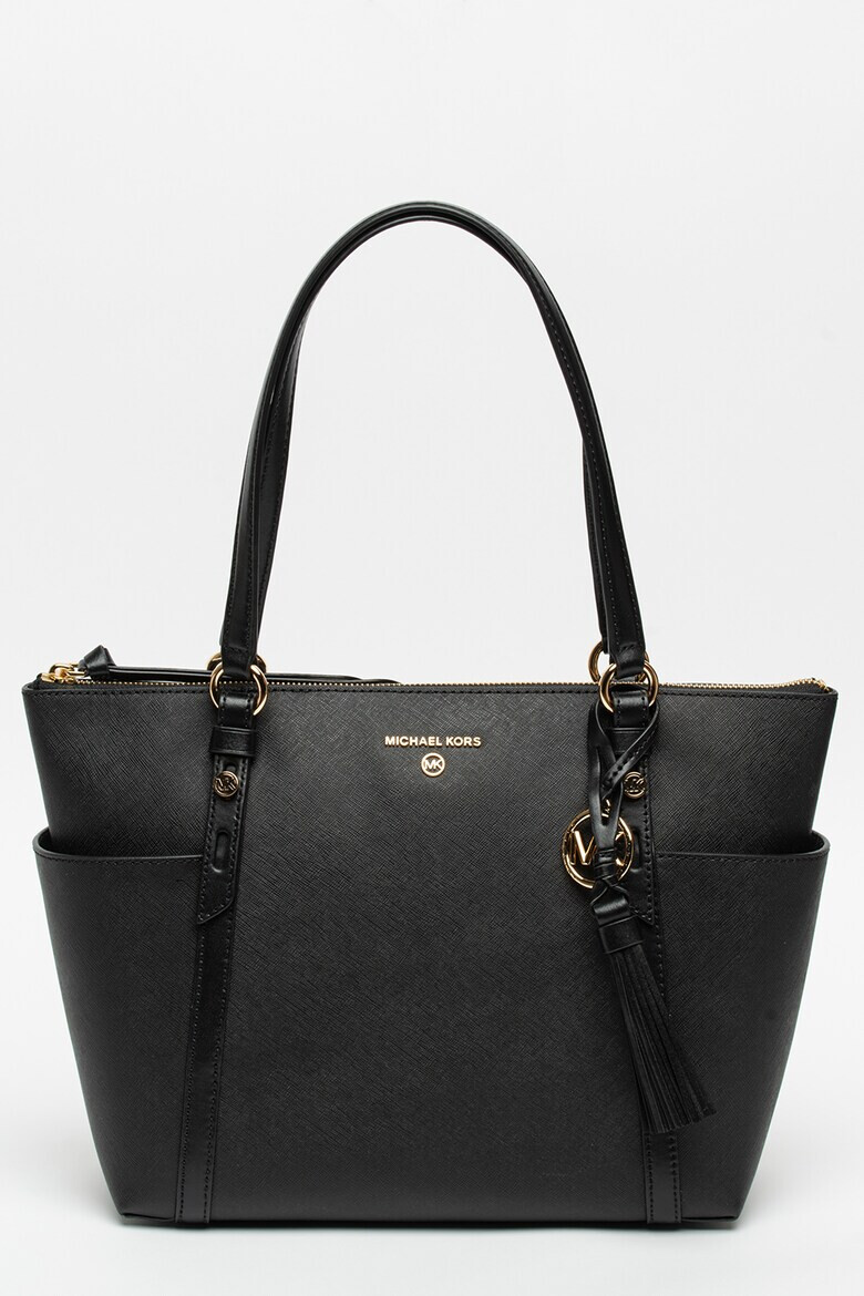 Michael Kors Кожена чанта Nomad с лого - Pepit.bg