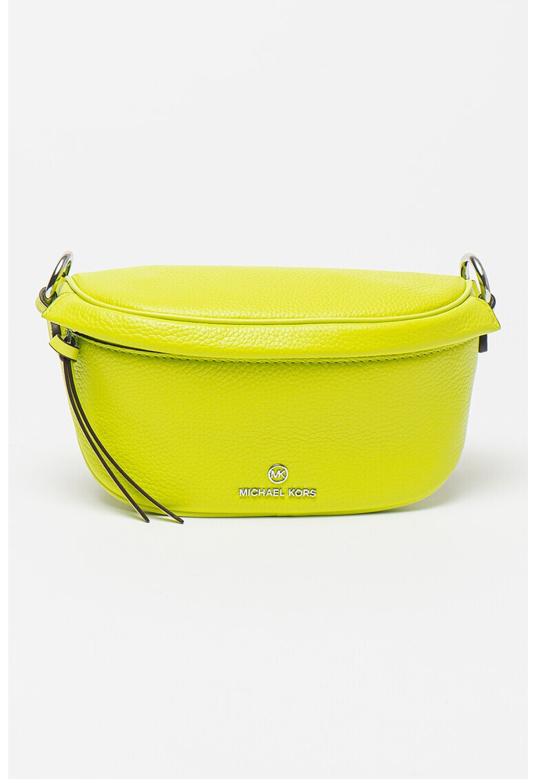 Michael Kors Кожена чанта Slater с джоб с цип - Pepit.bg