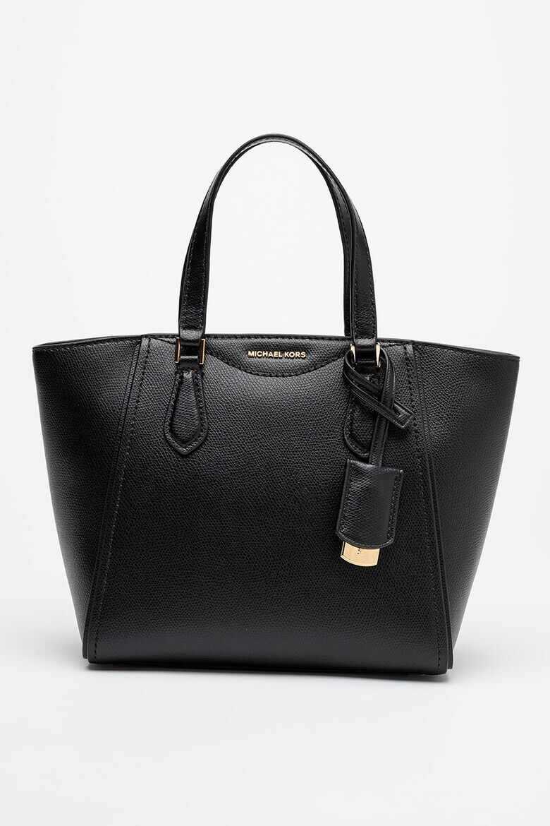 Michael Kors Конвертируема кожена чанта Taryn тип Tote - Черен - Pepit.bg