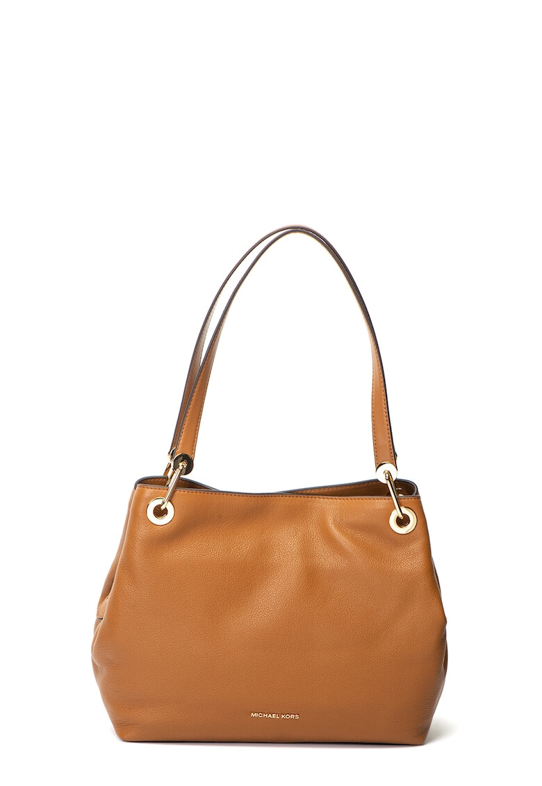 Michael Kors Кожена шопинг чанта Raven с лого - Pepit.bg