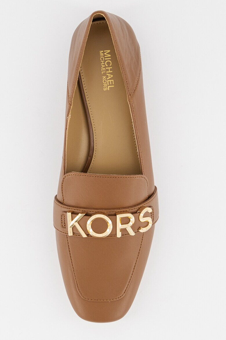 Michael Kors Кожени мокасини с лого - Pepit.bg