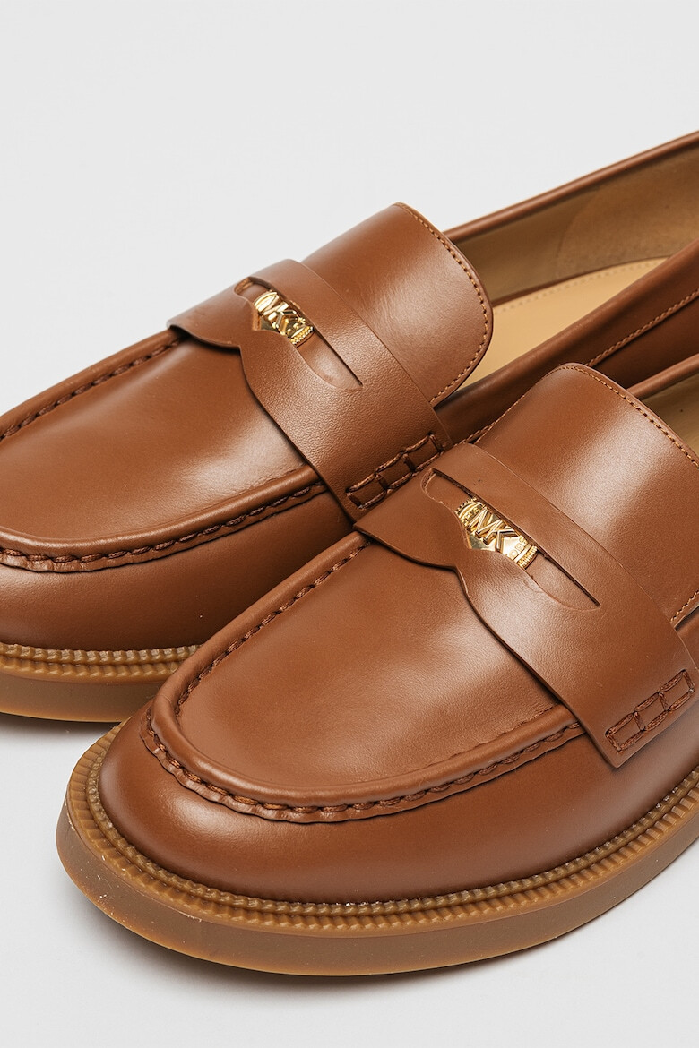 Michael Kors Кожени мокасини с лого - Pepit.bg