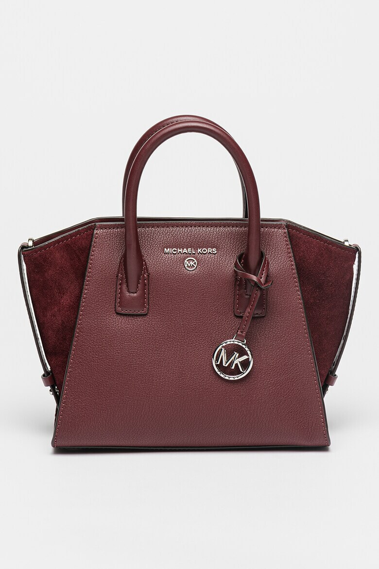 Michael Kors Малка кожена чанта Avril с лого - Pepit.bg