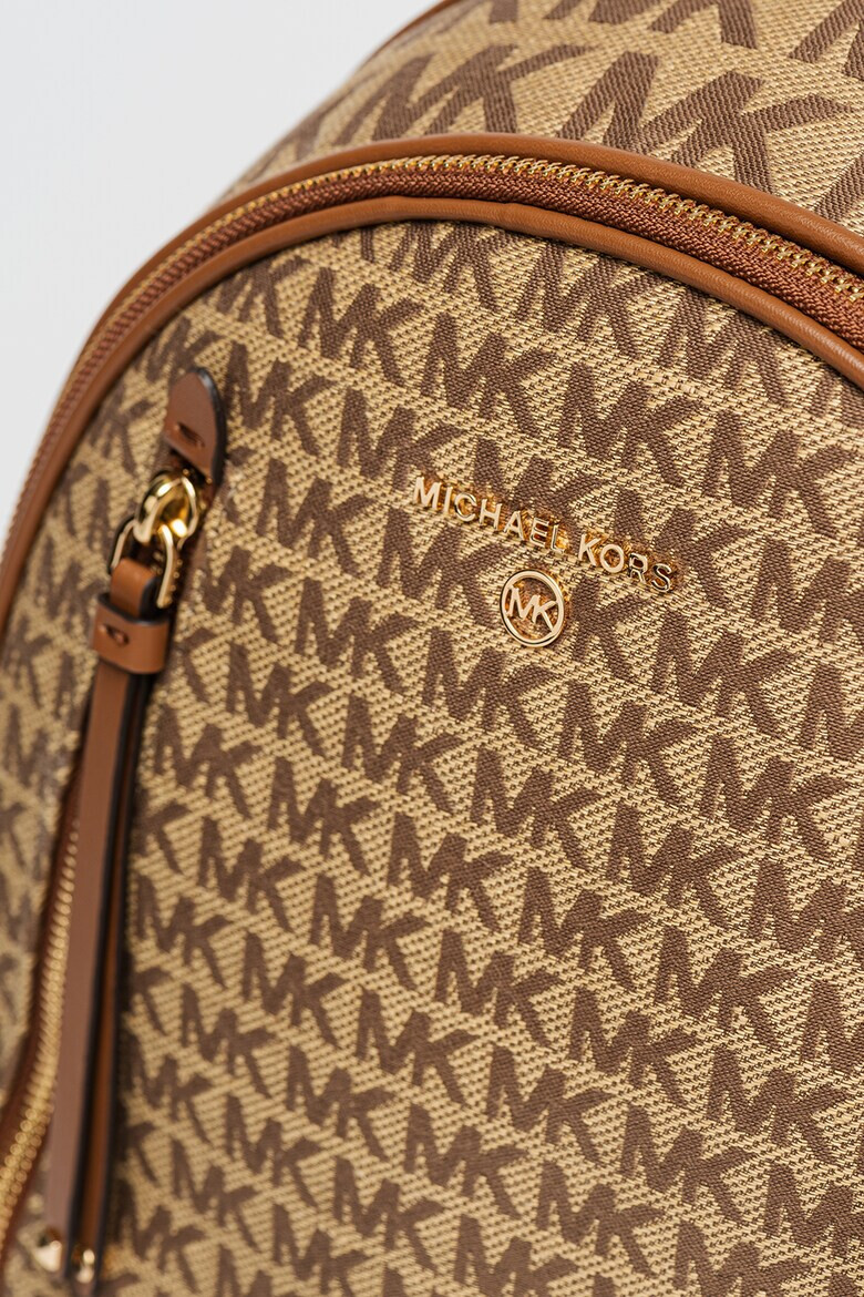 Michael Kors Раница Brooklyn с лен с лого - Pepit.bg