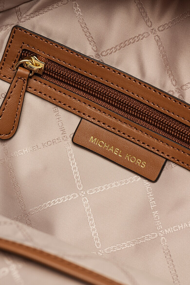 Michael Kors Раница Brooklyn с лен с лого - Pepit.bg