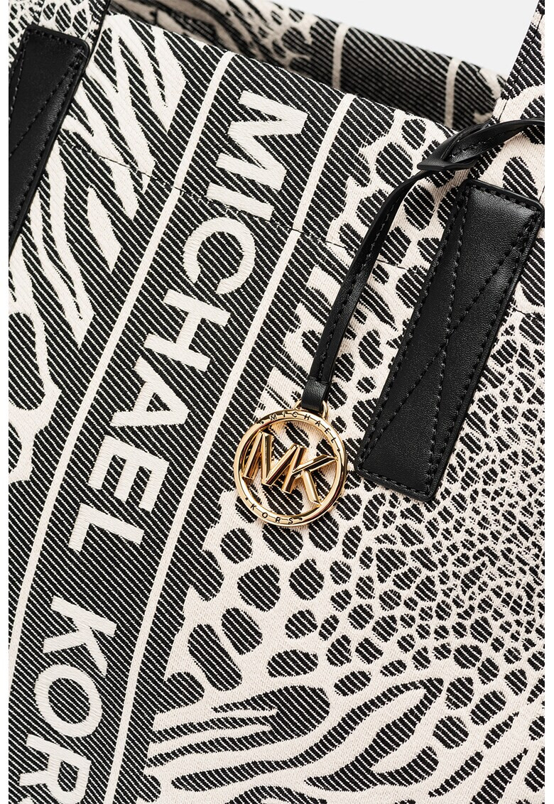 Michael Kors Текстилна шопинг чанта с животинска шарка - Pepit.bg