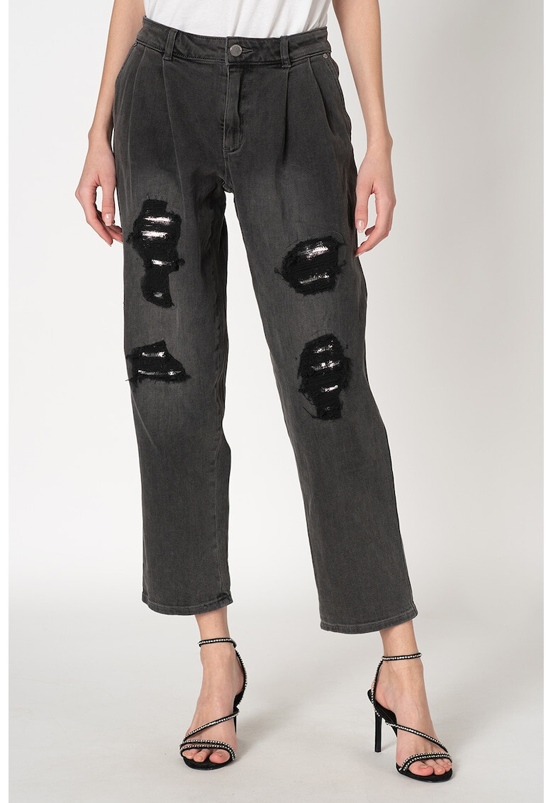 Michael Michael Kors Дънки стил Mom Fit с пайети - Pepit.bg