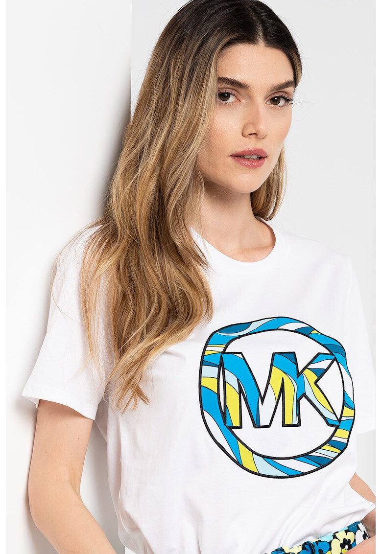 Michael Michael Kors Тениска с овално деколте и лого - Pepit.bg