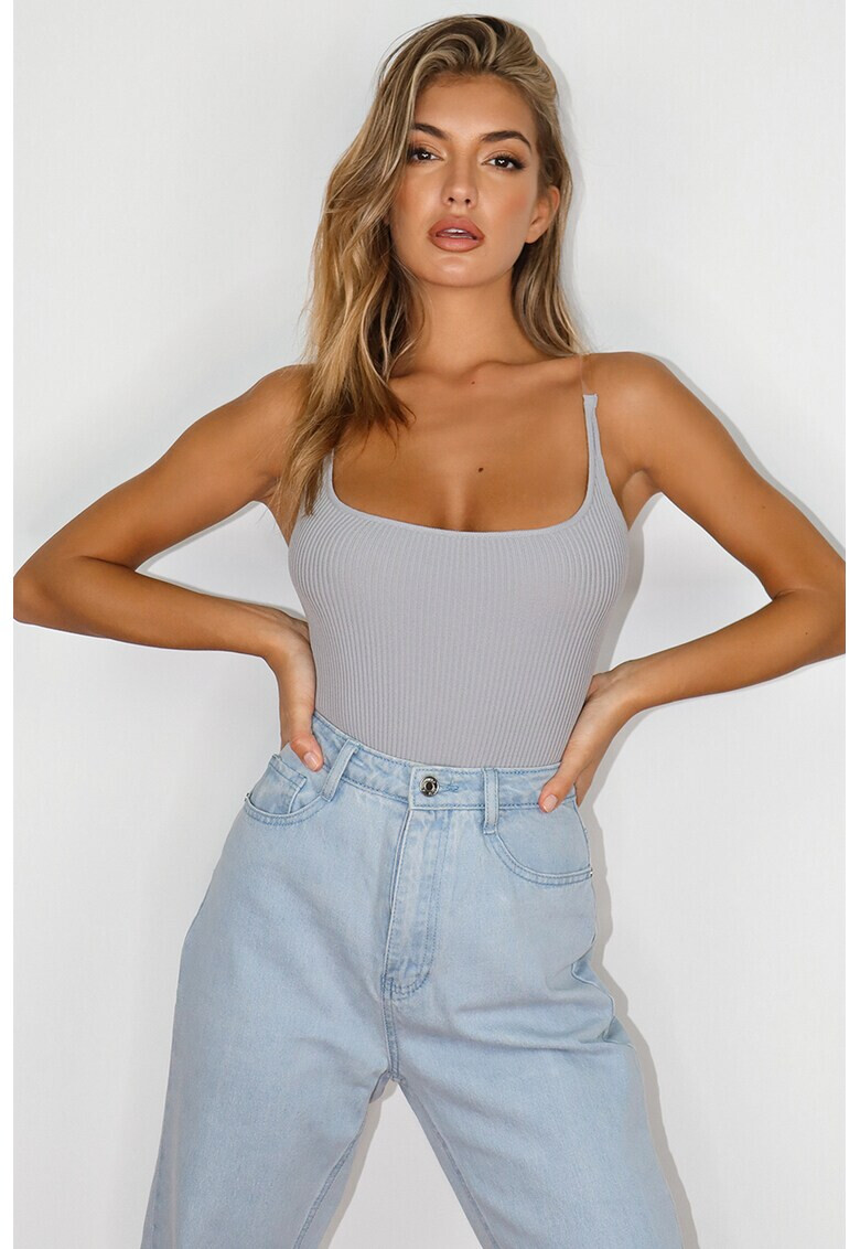 Missguided Боди с прозрачни презрамки - Pepit.bg