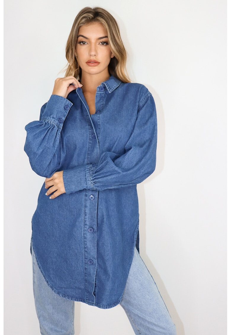 Missguided Дълга риза от деним - Pepit.bg