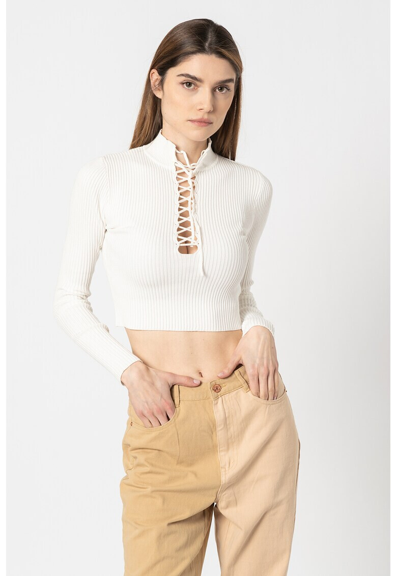 Missguided Къс пуловер с рипсен ефект - Pepit.bg