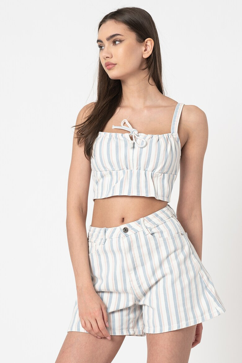Missguided Къс топ с райе - Pepit.bg