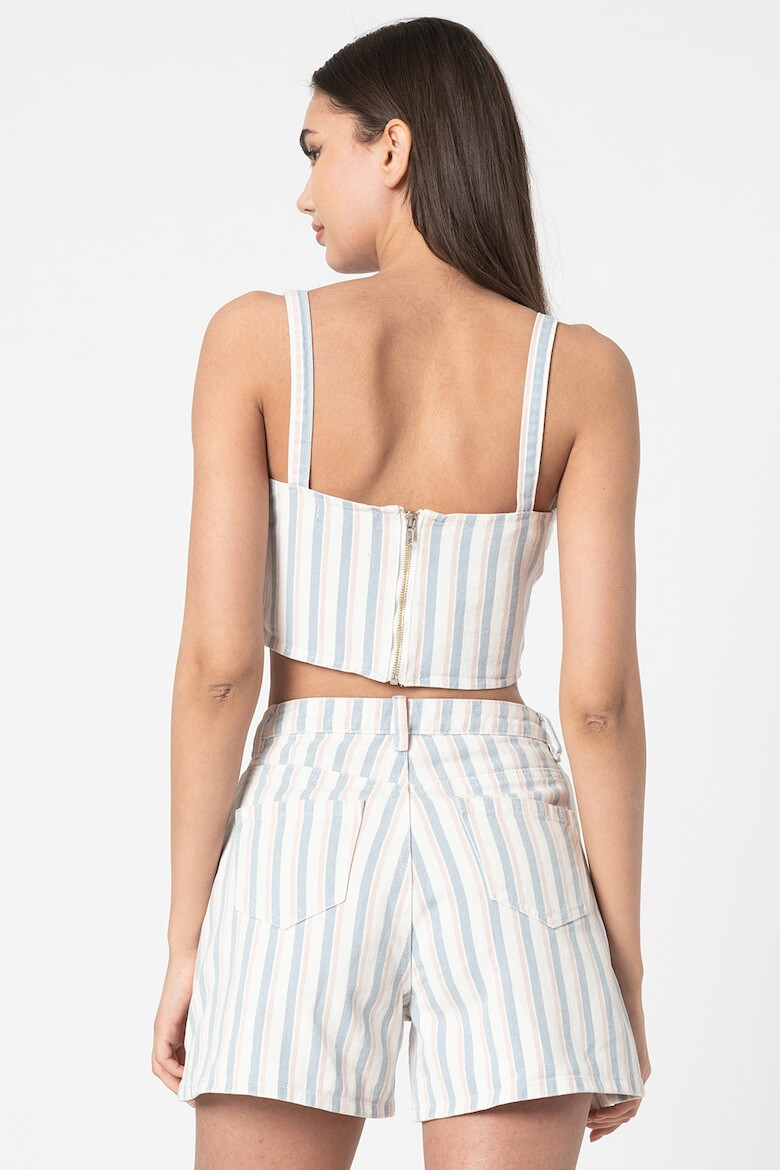 Missguided Къс топ с райе - Pepit.bg