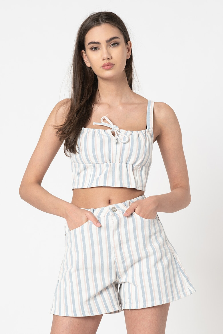 Missguided Къс топ с райе - Pepit.bg