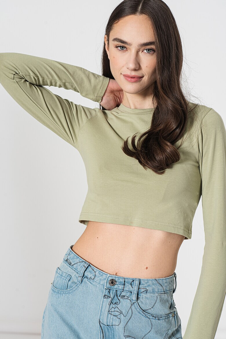 Missguided Къса блуза с овално деколте - Pepit.bg