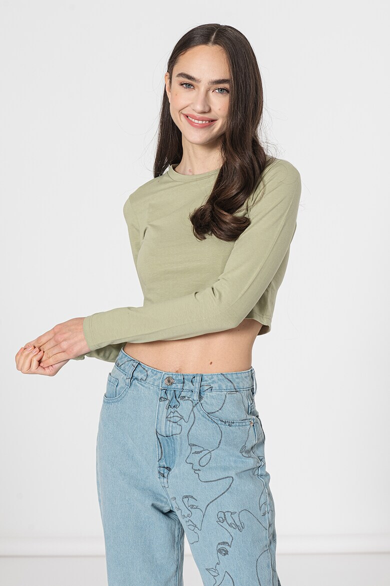 Missguided Къса блуза с овално деколте - Pepit.bg