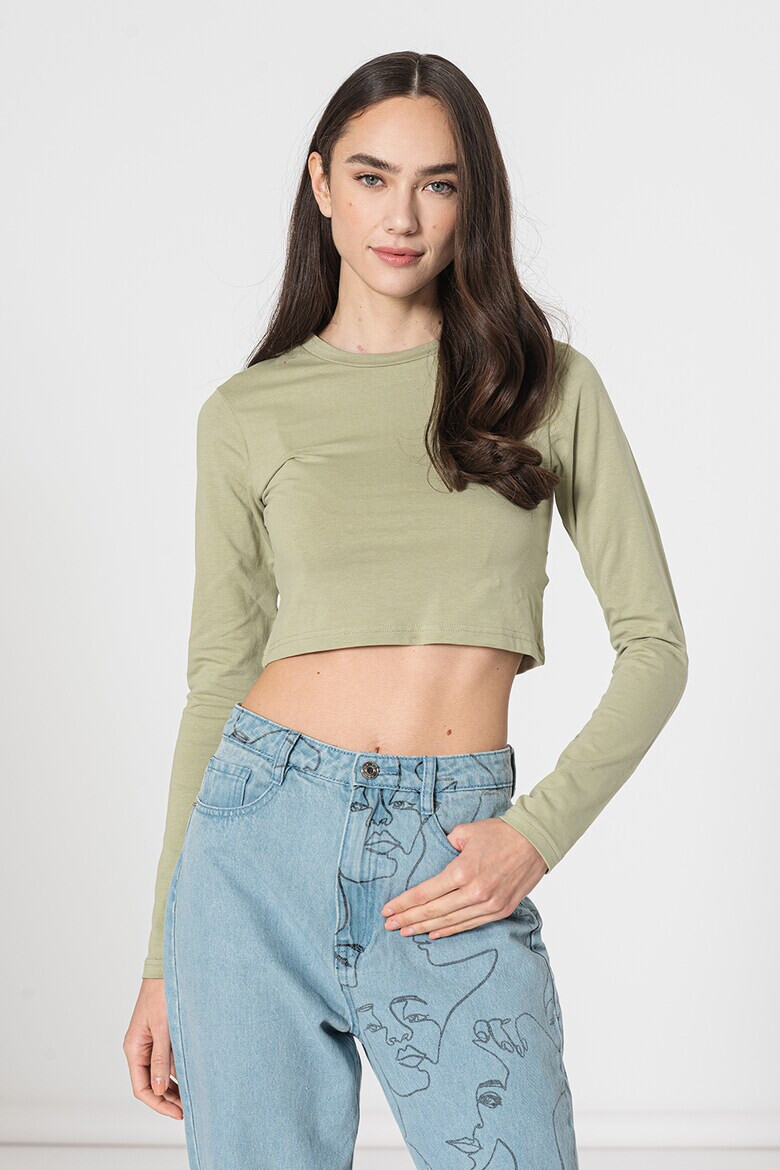 Missguided Къса блуза с овално деколте - Pepit.bg