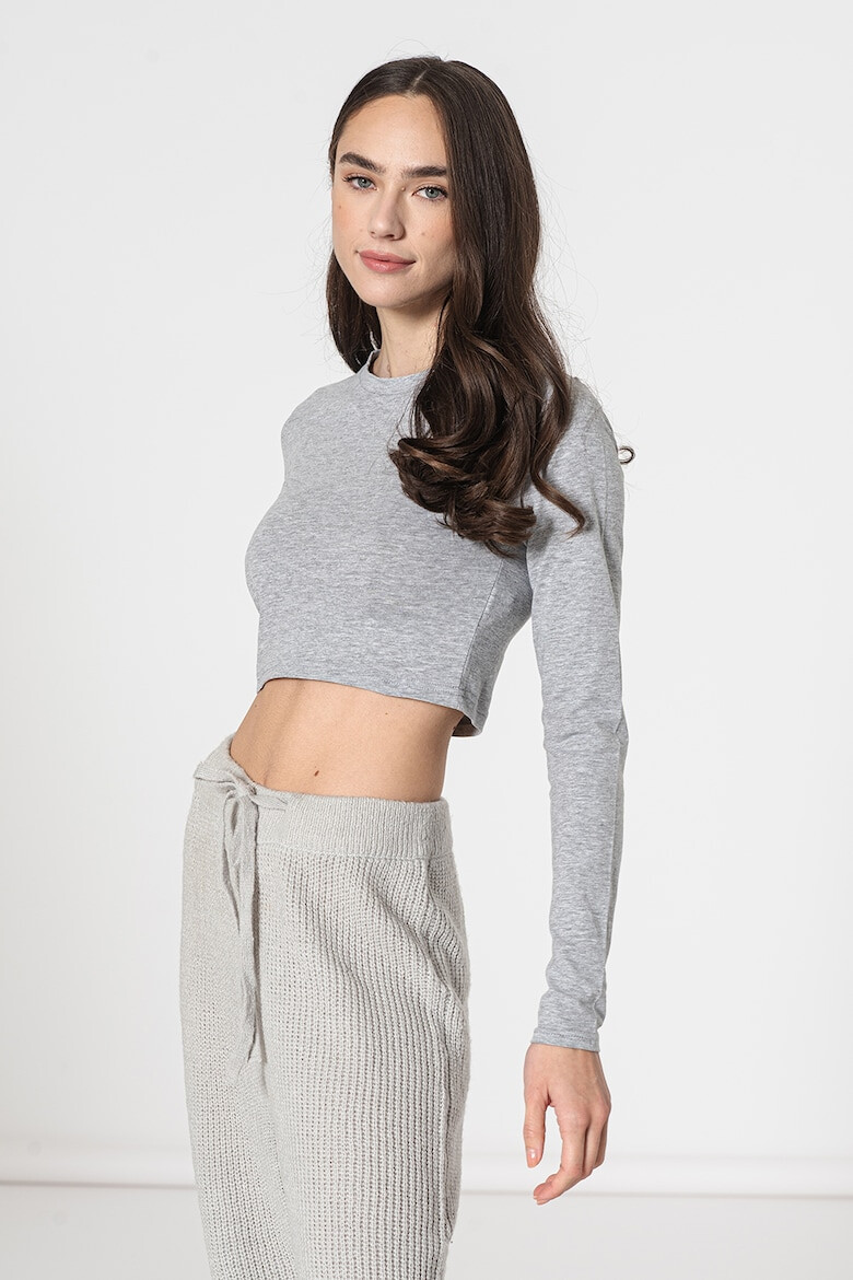 Missguided Къса блуза с овално деколте - Pepit.bg