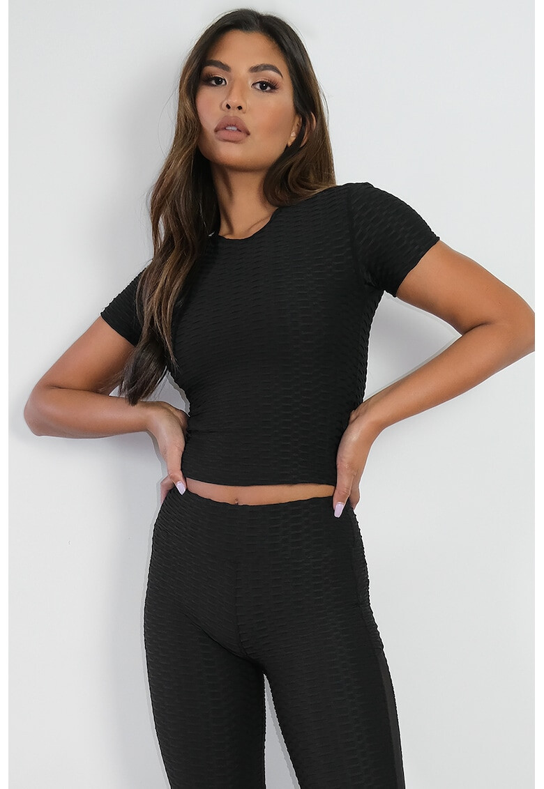 Missguided Къса релефна тениска - Pepit.bg