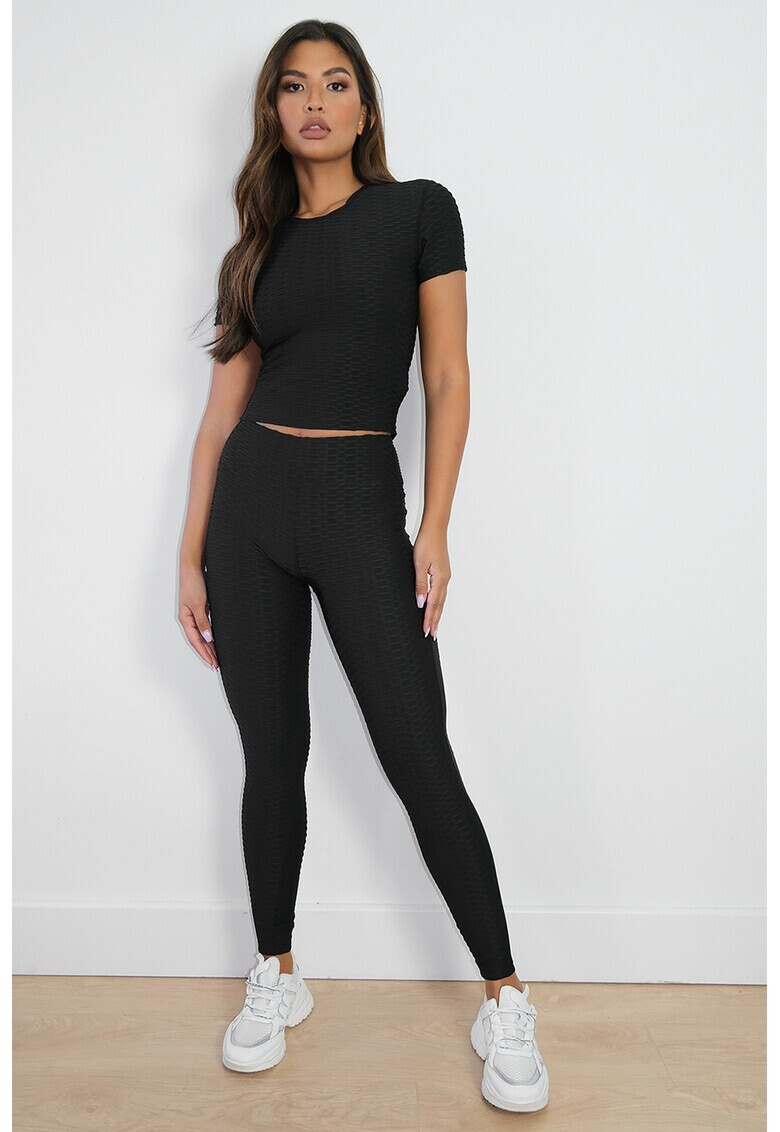 Missguided Къса релефна тениска - Pepit.bg