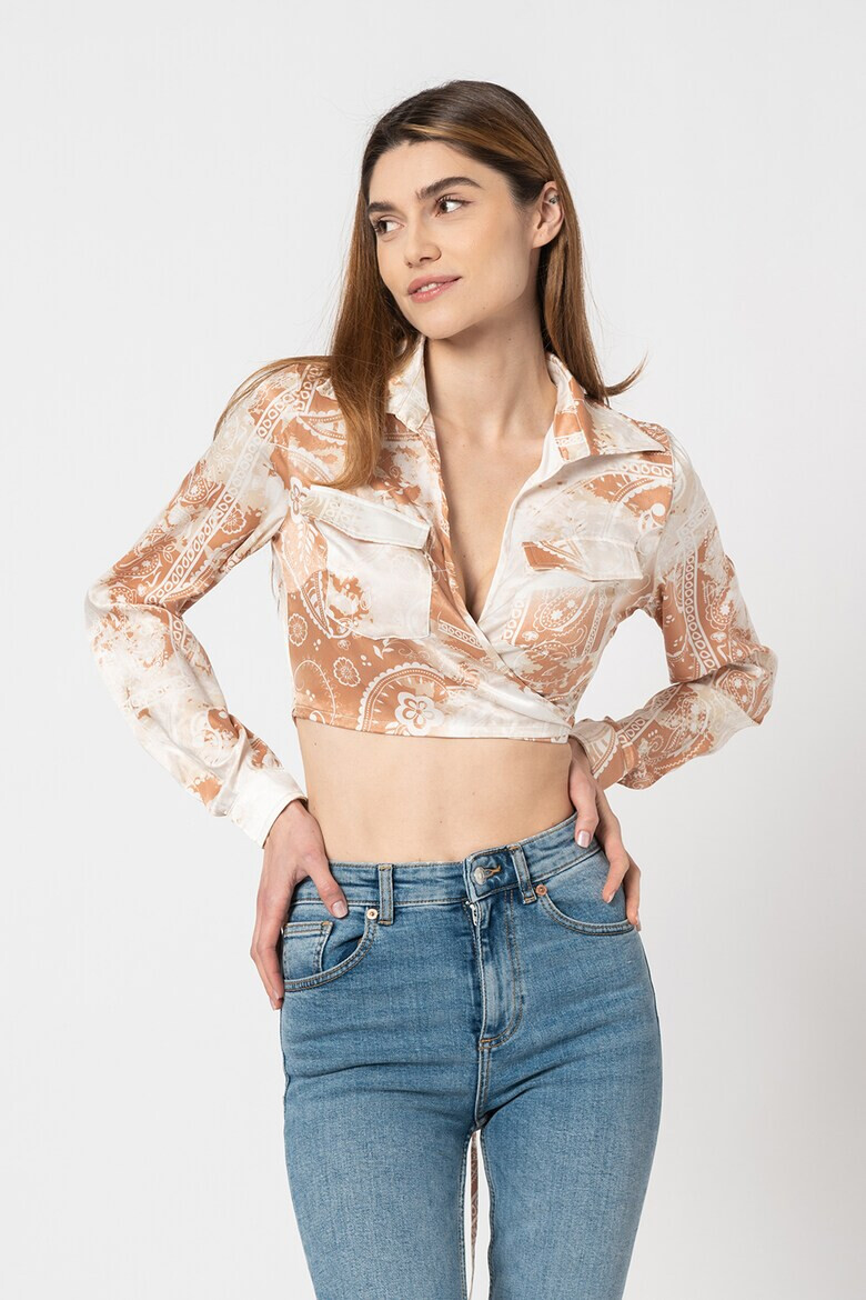Missguided Къса риза с щампа - Pepit.bg