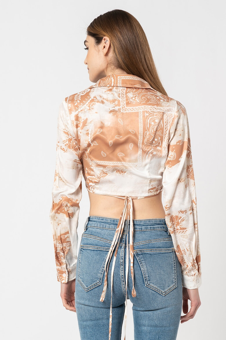Missguided Къса риза с щампа - Pepit.bg