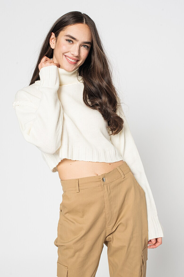 Missguided Късо поло с рипс - Pepit.bg