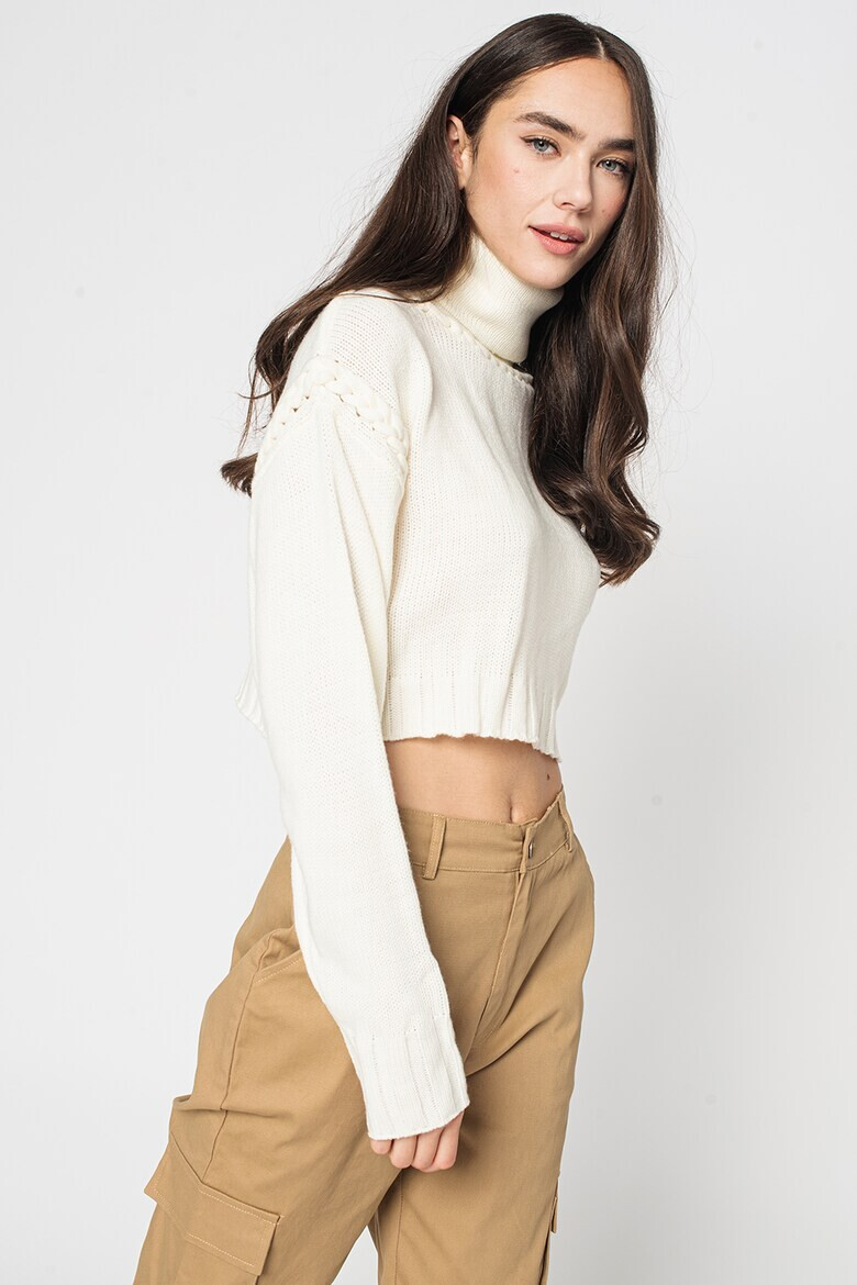 Missguided Късо поло с рипс - Pepit.bg