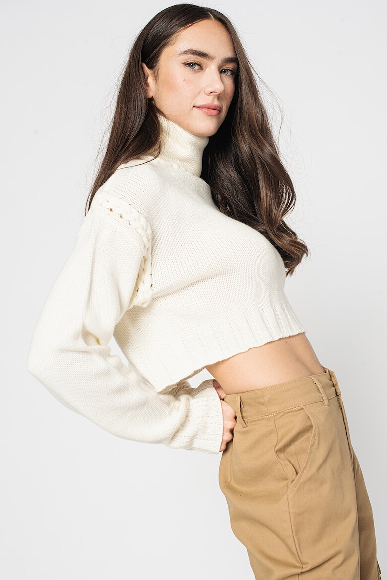 Missguided Късо поло с рипс - Pepit.bg