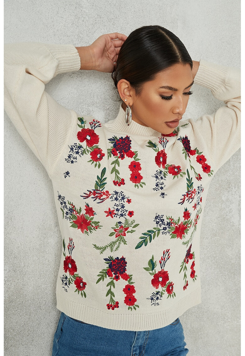 Missguided Пуловер с бродерии - Pepit.bg