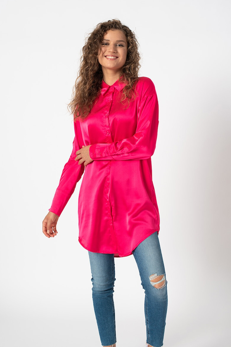 Missguided Сатинирана рокля тип риза - Pepit.bg