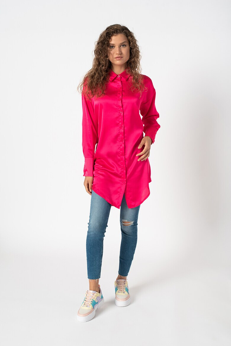 Missguided Сатинирана рокля тип риза - Pepit.bg