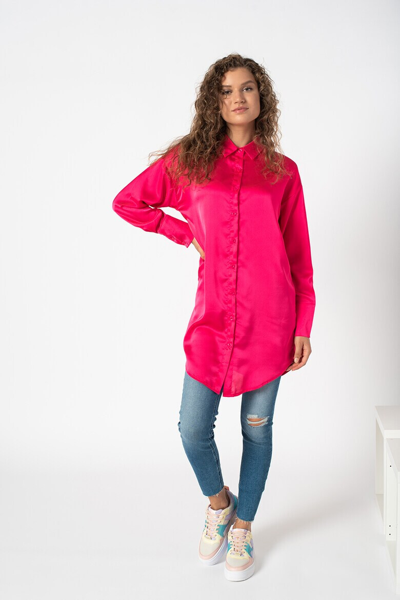 Missguided Сатинирана рокля тип риза - Pepit.bg