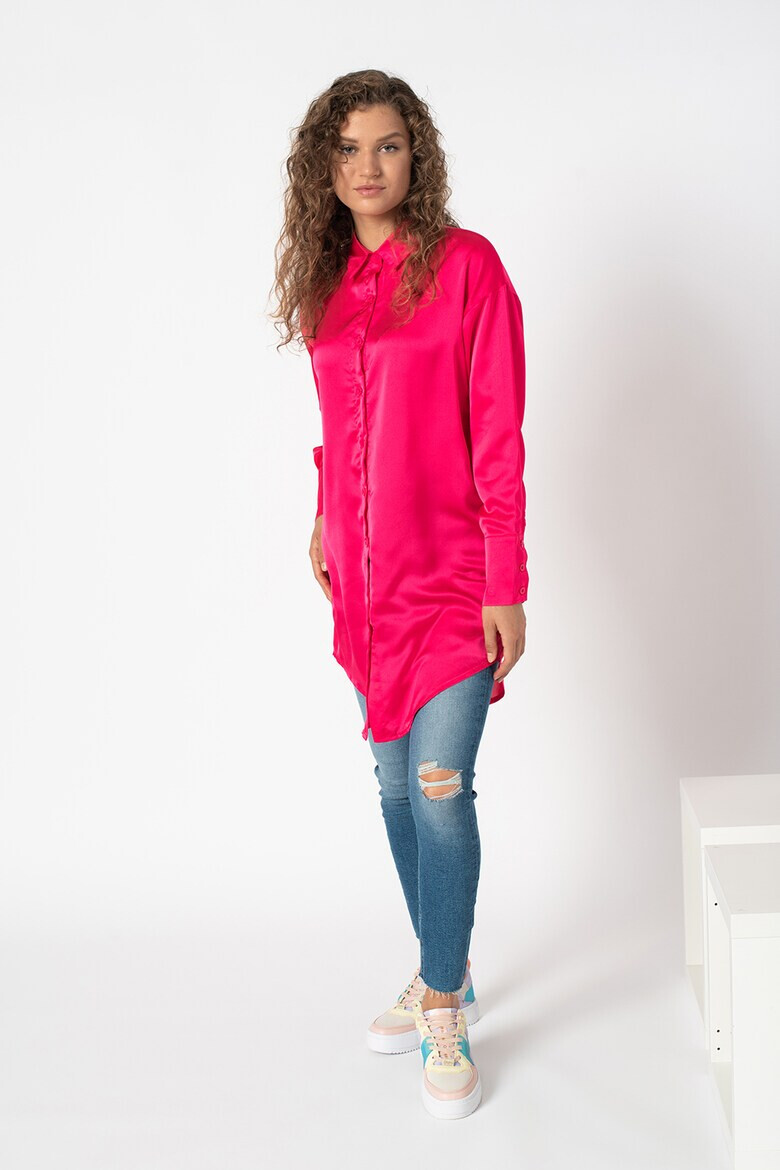Missguided Сатинирана рокля тип риза - Pepit.bg