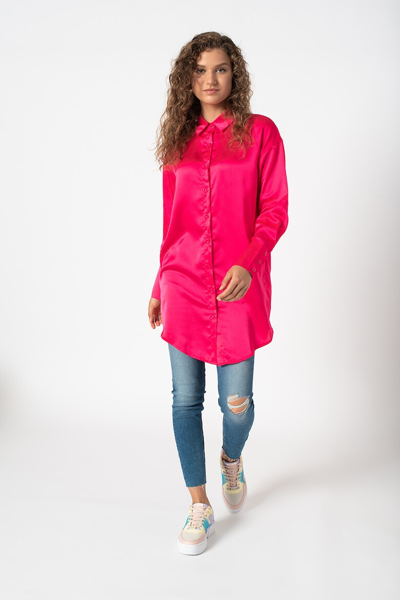 Missguided Сатинирана рокля тип риза - Pepit.bg