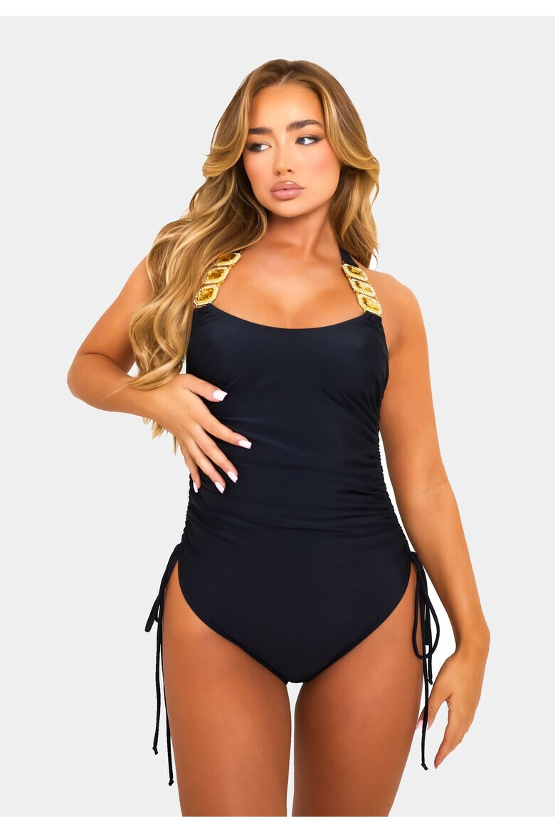 Moda Minx Цял бански Boujee 4945 с връзки встрани - Pepit.bg
