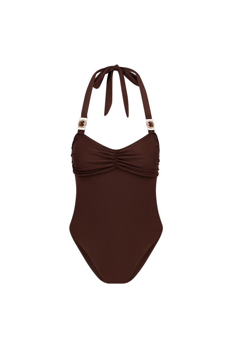 Moda Minx Цял бански с набиране - Pepit.bg