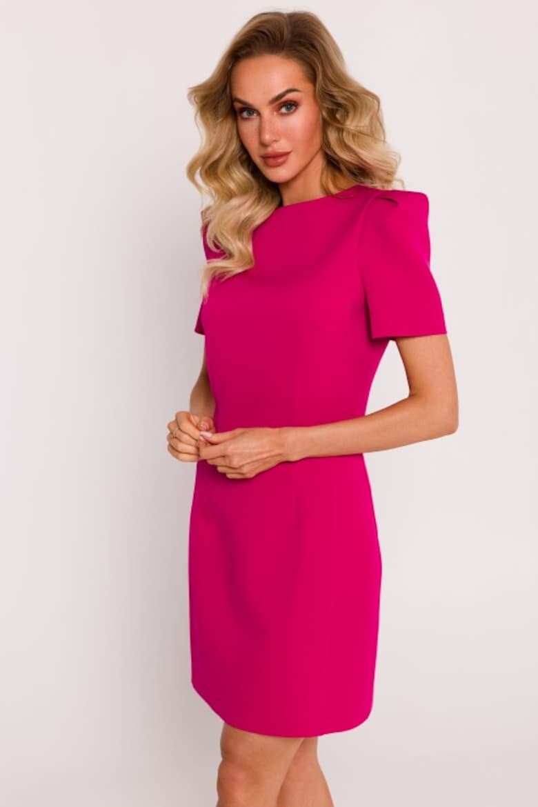 MOE Rochie mini cu maneci decorative - Фуксия - Pepit.bg