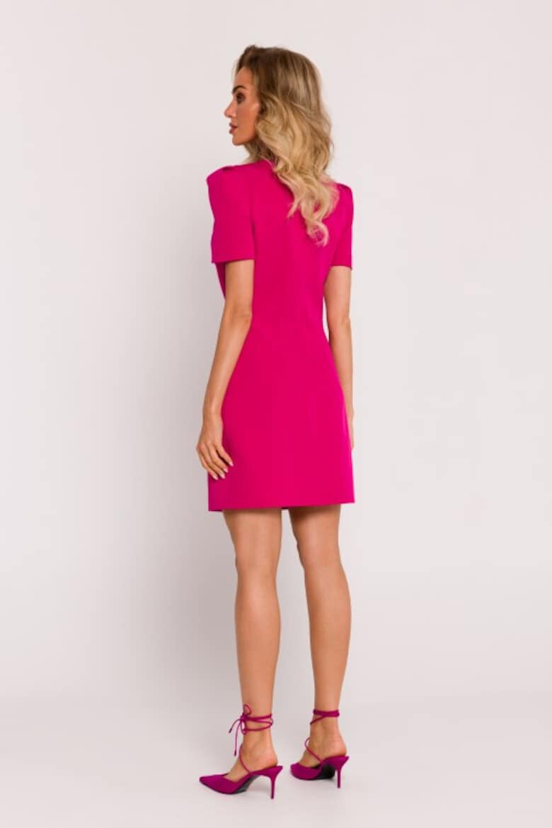 MOE Rochie mini cu maneci decorative - Фуксия - Pepit.bg