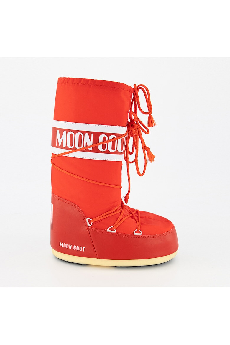 Moon Boot Ботуши с щампа на лого - Casual - Червен - Pepit.bg